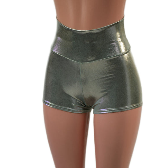Platinum High Waist Shorts - Coquetry Clothing