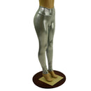 Platinum Metallic High Waist Leggings - Coquetry Clothing