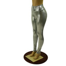 Platinum Metallic High Waist Leggings - Coquetry Clothing