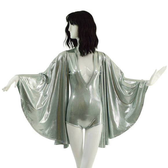 Platinum Metallic Stretch Fabric - Coquetry Clothing