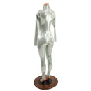 Platinum Turtle Neck Catsuit - Coquetry Clothing