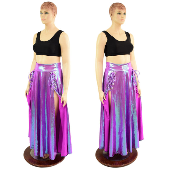 Plumeria Double Slit Laceup Melissa Skirt (top sold separately) - Coquetry Clothing