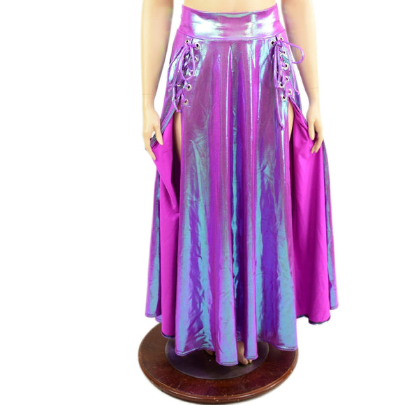 Plumeria Double Slit Laceup Melissa Skirt (top sold separately) - Coquetry Clothing