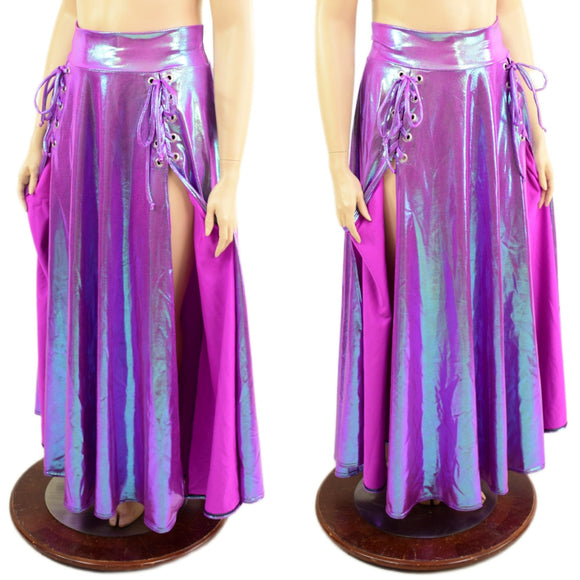 Plumeria Double Slit Laceup Melissa Skirt (top sold separately) - Coquetry Clothing