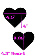 Plumeria Heart Pasties - Coquetry Clothing