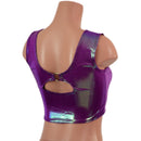 Plumeria High Or Low Reversible Cutout Oring Mini Crop - Coquetry Clothing