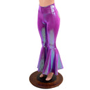 Plumeria High Waist Bell Bottoms with Lilac Booty Heart Applique - Coquetry Clothing