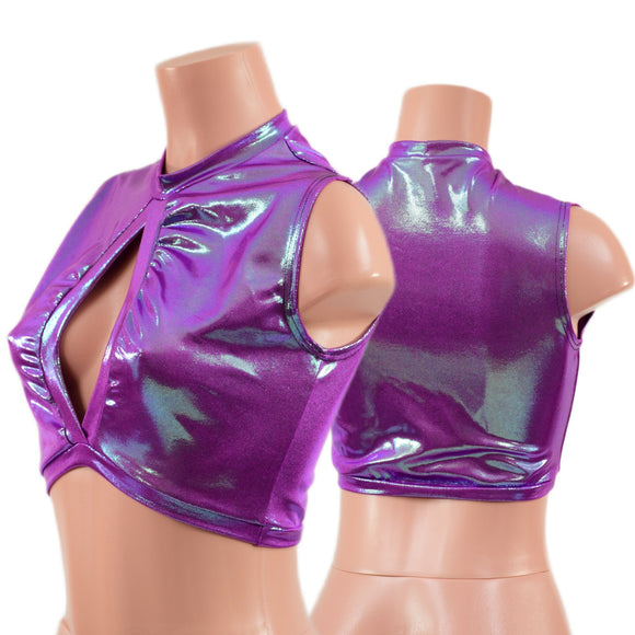 Plumeria Keyhole Crop Top - Coquetry Clothing