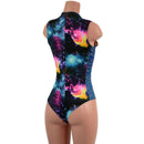 Plunging V Neck Side Panel Romper - Coquetry Clothing