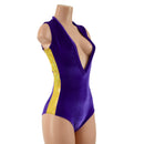 Plunging V Neck Side Panel Romper - Coquetry Clothing