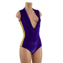 Plunging V Neck Side Panel Romper - Coquetry Clothing