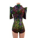 Poisonous Dragon Hoodie Romper with Sharp Shoulder Half Sleeves - Coquetry Clothing