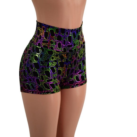 Poisonous High Waist Shorts - Coquetry Clothing