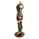 Poisonous Print Nirvana Set with Thigh High Leg Warmers - Coquetry Clothing