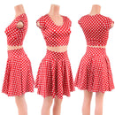 Polka Dot Minnie Skater Skirt & Crop - Coquetry Clothing