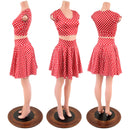 Polka Dot Minnie Skater Skirt & Crop - Coquetry Clothing