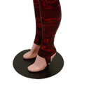 Primeval Red High Waist Leggings with Stirrups - Coquetry Clothing