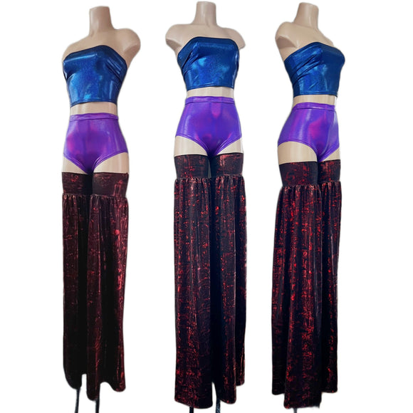 Primeval Red Stilt Covers - Coquetry Clothing