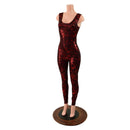 Primeval Red Tank Style Catsuit - Coquetry Clothing