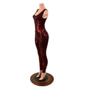 Primeval Red Tank Style Catsuit - Coquetry Clothing