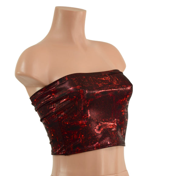Primeval Red Tube Top - Coquetry Clothing