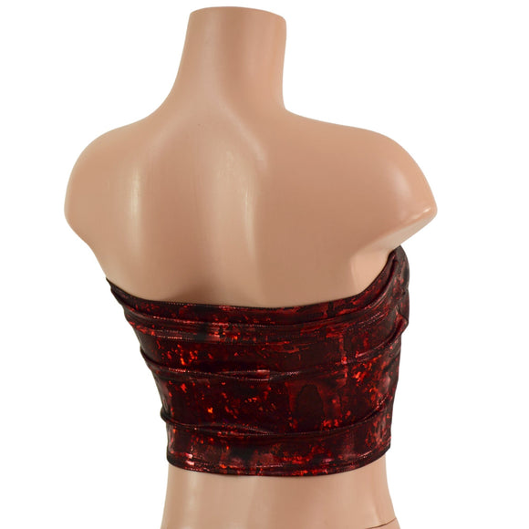 Primeval Red Tube Top - Coquetry Clothing