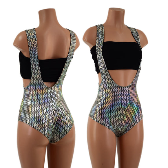 Prism Holographic Suspender Romper (Top sold separately) - Coquetry Clothing