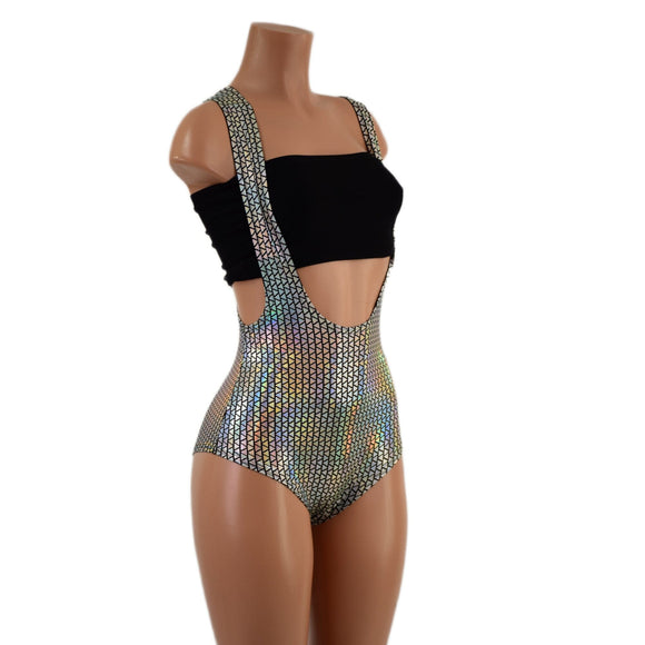 Prism Holographic Suspender Romper (Top sold separately) - Coquetry Clothing