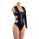 Asymetrical Brazilian Cut Romper with Oring Side Cutouts - 4