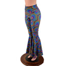Radioactive Print High Waist Bell Bottom Flares - Coquetry Clothing