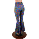 Radioactive Print High Waist Bell Bottom Flares - Coquetry Clothing