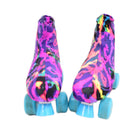 Rainbow Leopard Childrens Roller Skate Boot Covers - Coquetry Clothing