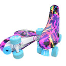 Rainbow Leopard Childrens Roller Skate Boot Covers - Coquetry Clothing