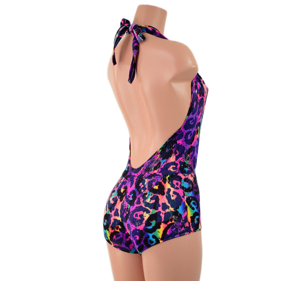 Rainbow Leopard Josie Romper - Coquetry Clothing