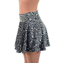 READY to SHIP 15" Distortion Velvet Circle Cut Mini Skirt - Coquetry Clothing