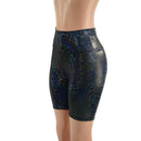 Ready To Ship Black Kaleidoscope Bike Shorts - Coquetry Clothing