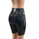 Ready To Ship Black Kaleidoscope Bike Shorts - Coquetry Clothing