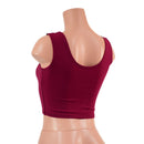 Ready To Ship Bordeaux Zen Crop Tank Top - Coquetry Clothing