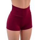 Ready To Ship Bordeaux Zen High Waist Shorts - Coquetry Clothing