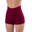 Ready To Ship Bordeaux Zen High Waist Shorts - Coquetry Clothing