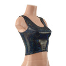 Ready To Ship Crop Tank in Black Kaleidoscope - Coquetry Clothing
