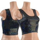 Ready To Ship Crop Tank in Black Kaleidoscope - Coquetry Clothing