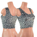 READY to SHIP Distortion Velvet Crop Tank - Coquetry Clothing