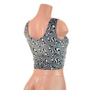 READY to SHIP Distortion Velvet Crop Tank - Coquetry Clothing