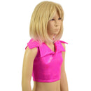 Ready to Ship Girls Neon Pink Sparkly Jewel Sleeveless Showtime Crop Top - Coquetry Clothing