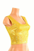 Ready To Ship Gold Kaleidoscope Crop Tank - Coquetry Clothing