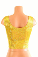 Ready To Ship Gold Kaleidoscope Crop Tank - Coquetry Clothing