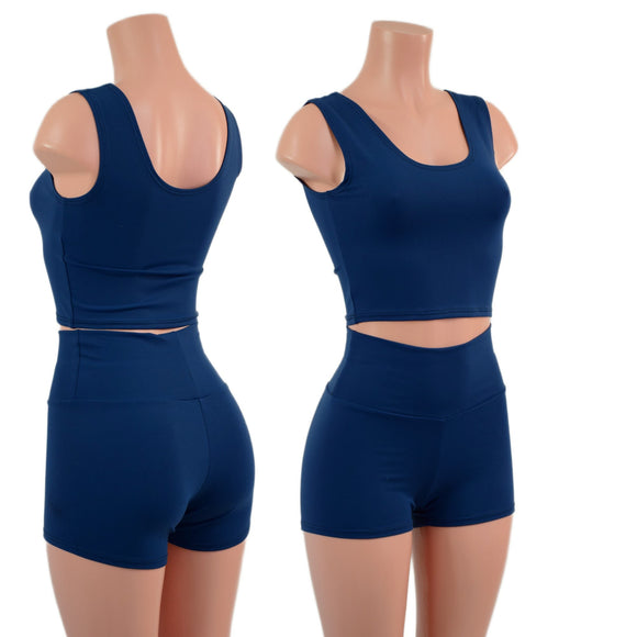 Ready To Ship Poseidon Zen High Waist Shorts (Shorts Only) - Coquetry Clothing