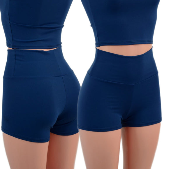 Ready To Ship Poseidon Zen High Waist Shorts (Shorts Only) - Coquetry Clothing