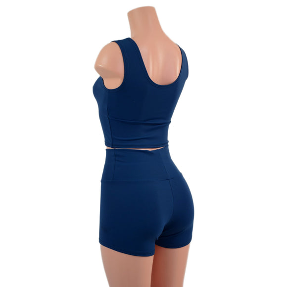 Ready To Ship Poseidon Zen High Waist Shorts (Shorts Only) - Coquetry Clothing